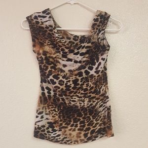 Leopard print top